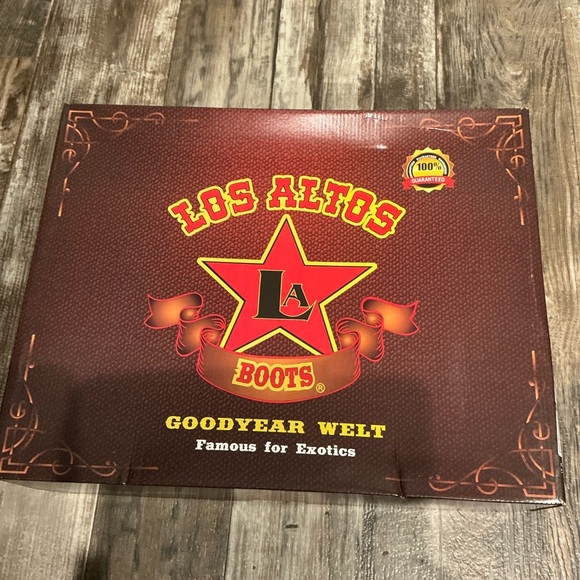 Los Altos Women’s Leather Black Cowboy Boots Size 6.5 - Picture 9 of 16